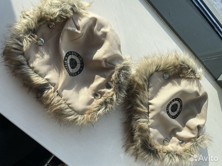 Варежки на коляску на кнопках