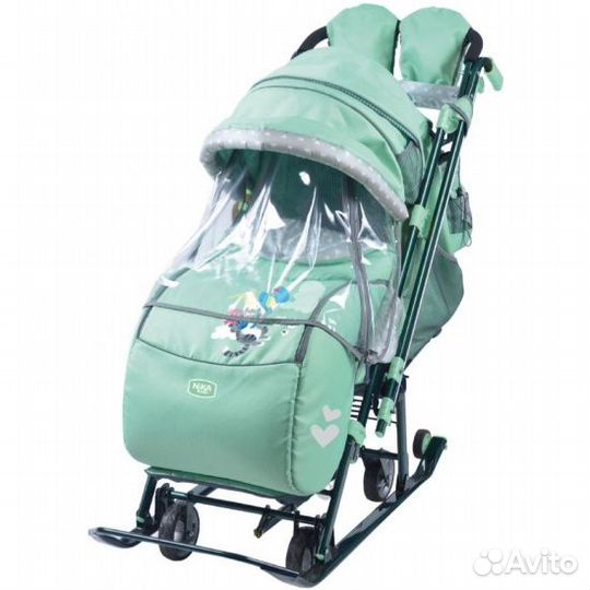 Санки-коляска комбинированные 