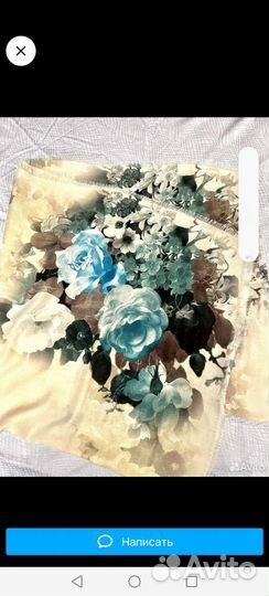 Новый платок, шерсть. Италия. Рисунок 3 D