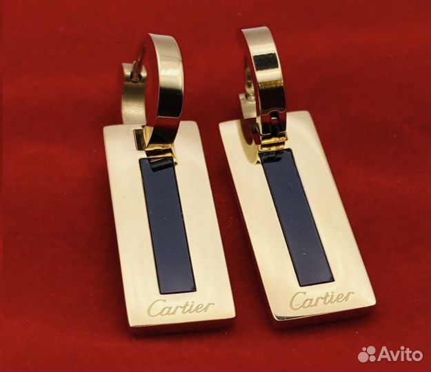 Серьги картье 2 пары