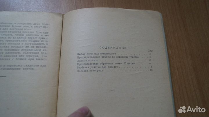 Выбор участка подготовка и посадка винограда 1957