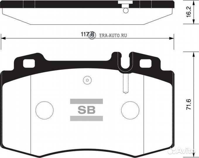 Sangsin brake SP2193 Колодки тормозные дисковые MB W220/W211 02 SP2193