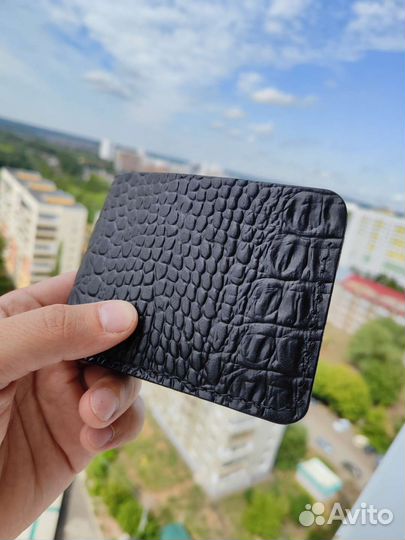 Кошелек мужской кожаный ручной работы