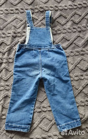 Джинсовый комбинезон для девочки 80-86
