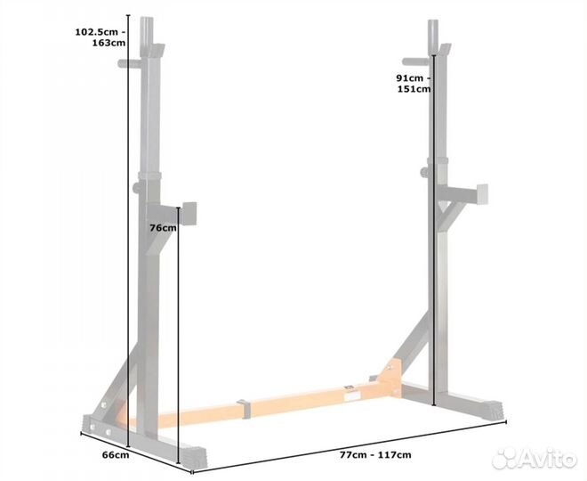 Стойка под штангу DFC dsst11