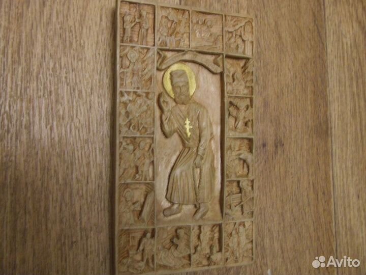 Икона Святой Преподобный Серафим Саровский с житие