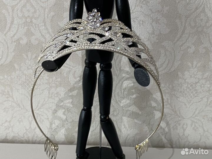 Корона тиара диадема с кристаллами