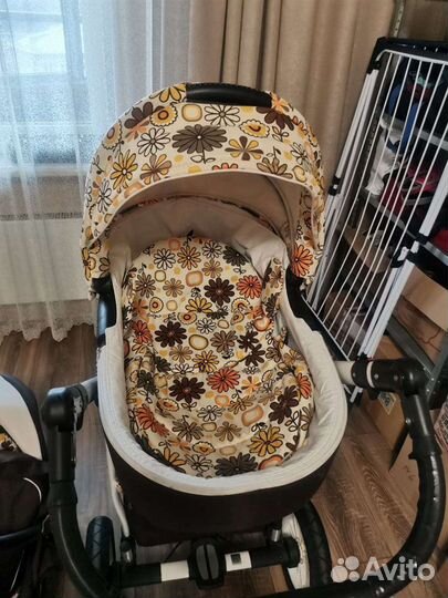 Коляска Riko Nano Flower collection 3 в 1