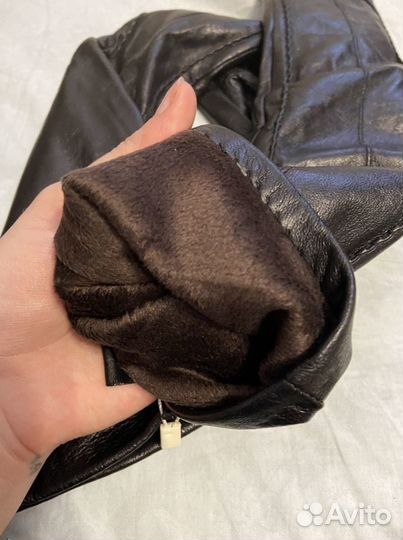 Перчатки женские кожаные новые