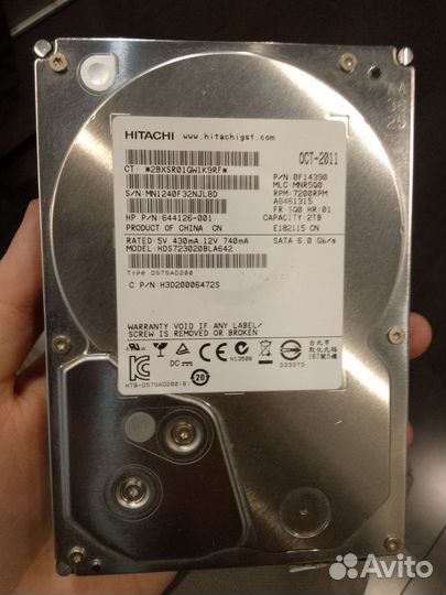 Hdd 2tb HDS723020BLA642