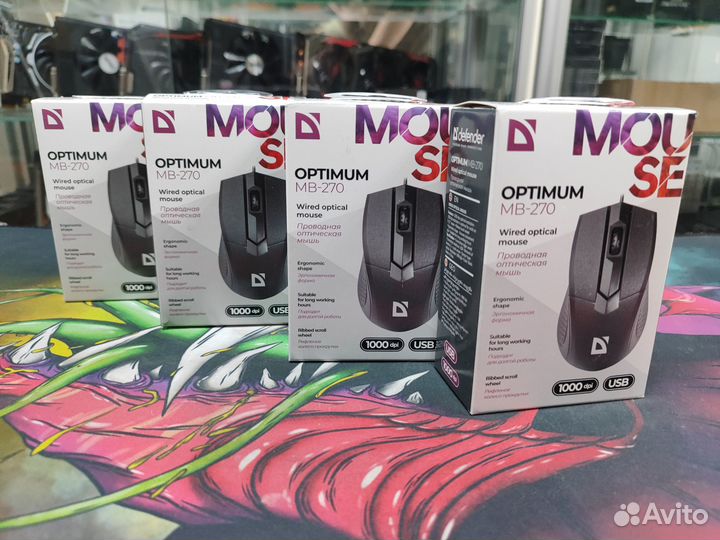 Мышь офисная Defender новая