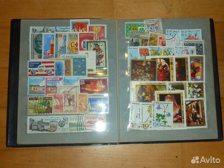 Спорт Живопись Флора 428 марок гашеные в альбоме