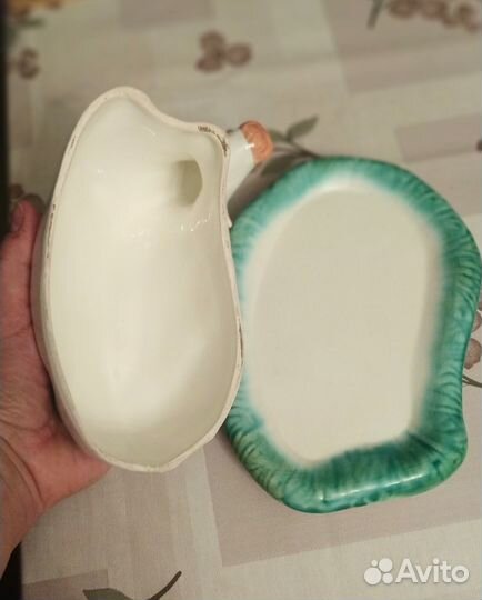 Масленка керамика коровка