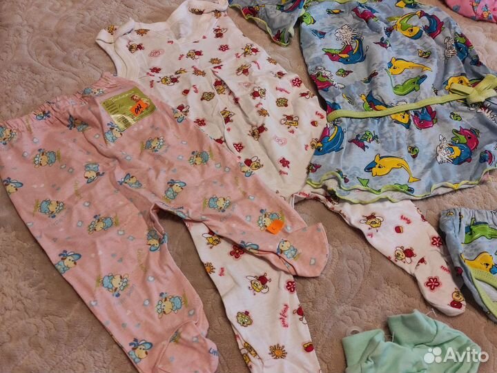 Пакет новых вещей для девочки от 0-74 размер