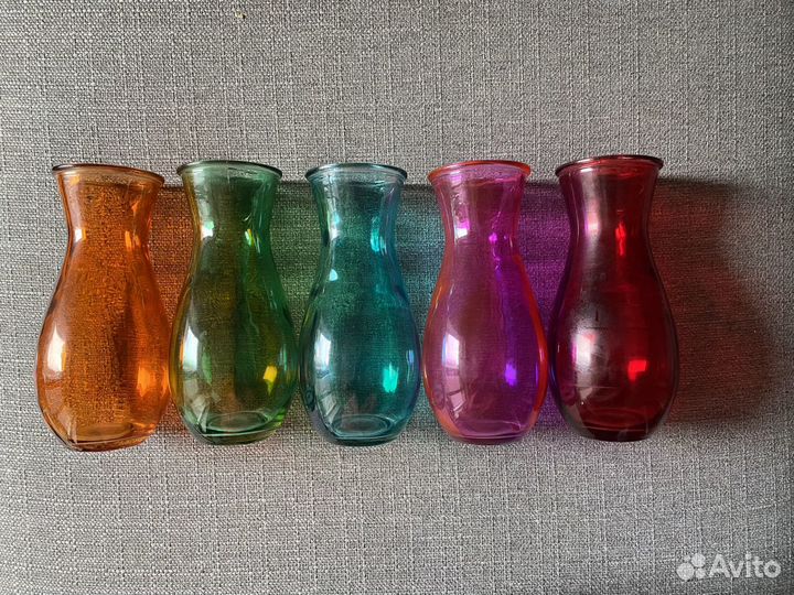 Ваза цветное стекло