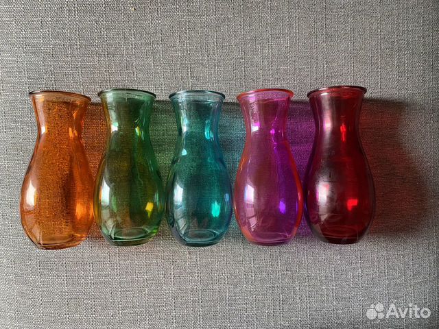 Ваза цветное стекло