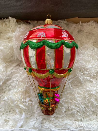 Елочная игрушка Воздушный шар с подарками