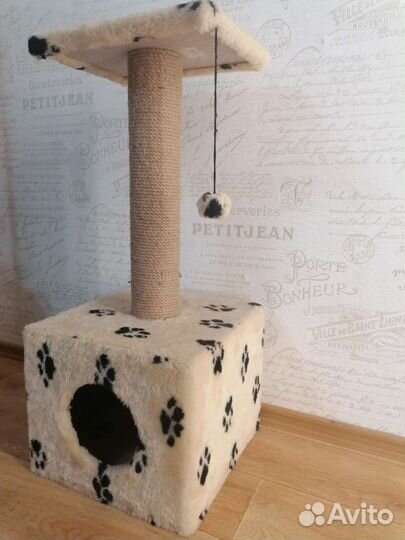 Домик для кошки с когтеточкой