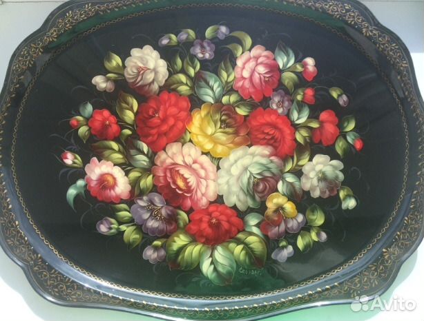 Жостовский Большой Авторский поднос СССР