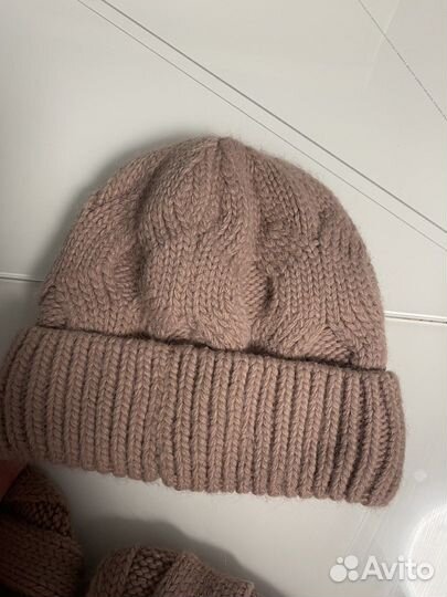 Комплект шапка и шарф женский