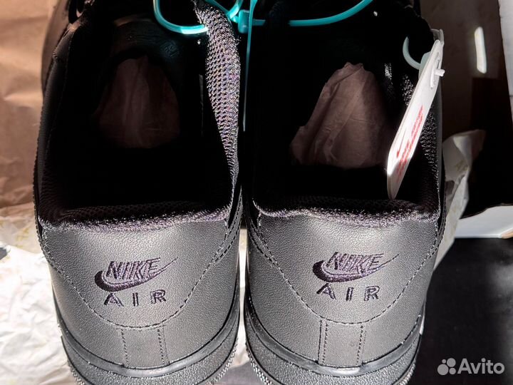 Nike air force 1 low black (черные) Оригинал