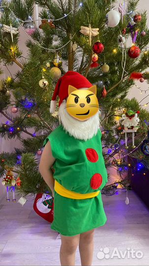 Детский новогодний костюм гномика 110-116