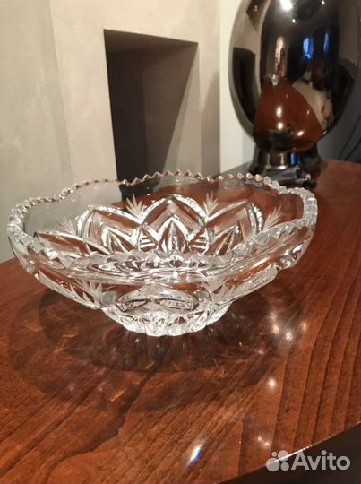 Ваза / салатник хрусталь винтаж СССР 70- 80 хг