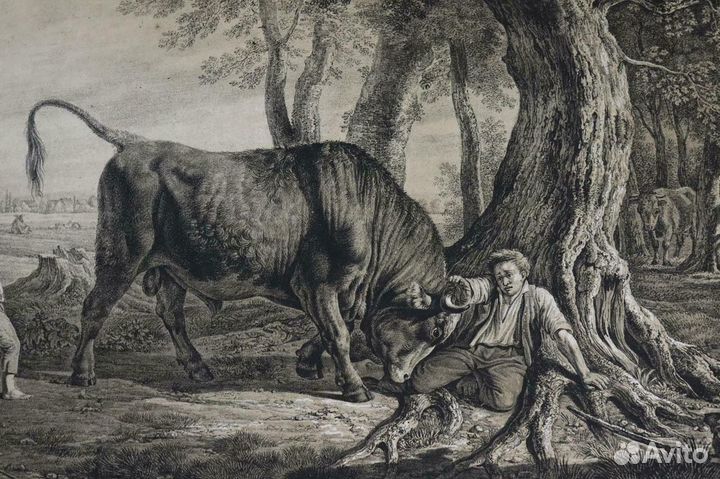 Старинная литография