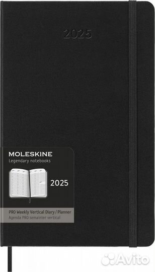 Еженедельник 2025 Moleskine PRO Weekly Vertical