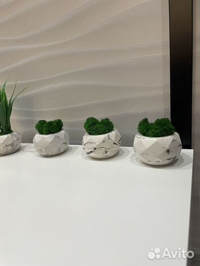 Кашпо из гипса