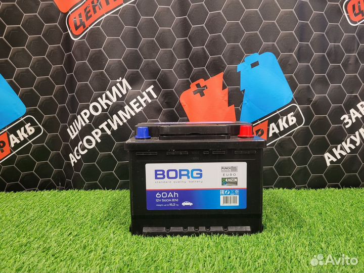 Аккумулятор borg standart 60 Ah п.п
