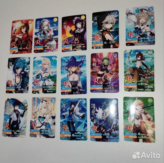 Genshin impact карточки