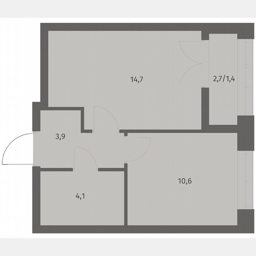 1-к. квартира, 34,7 м², 5/11 эт.