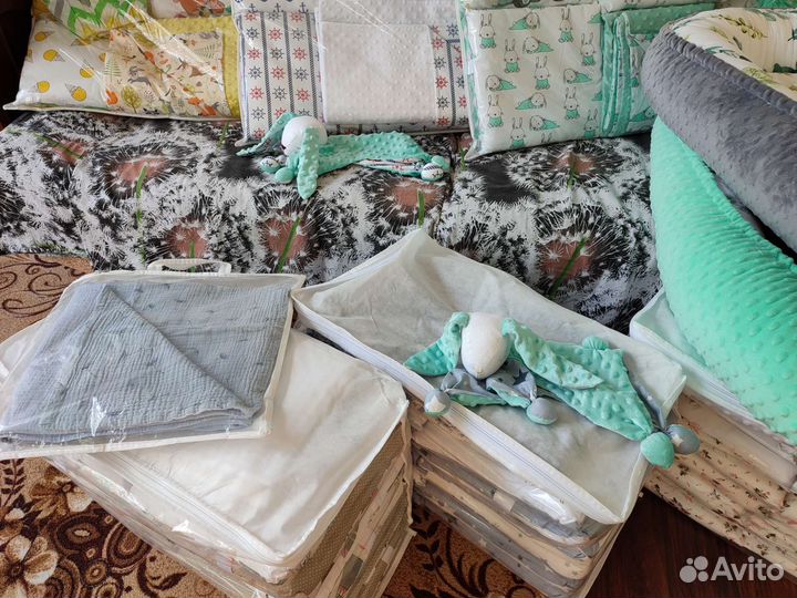 Бортики, детская постель. Кровать. Кокон.Новое