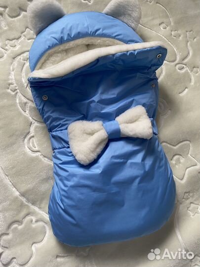 Конверт на выписку для мальчика зима