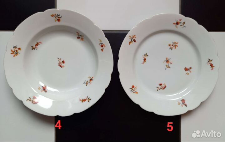 Тарелки блюдца СССР фарфор фаянс советский