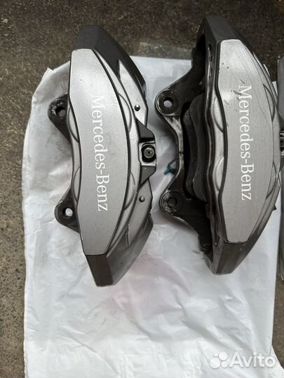 Усиленные передние тормоза amg на w222 w213 c217