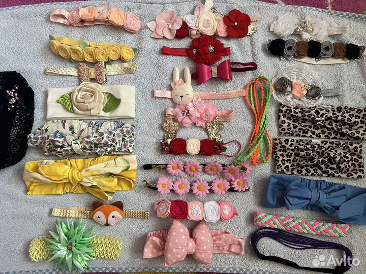 Повязки на голову для малышки, ободки для девочек