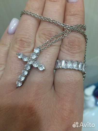 Крестик и кольцо Tiffany