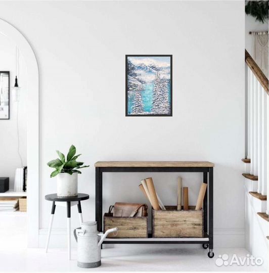 Картина маслом 'Зимняя сказка