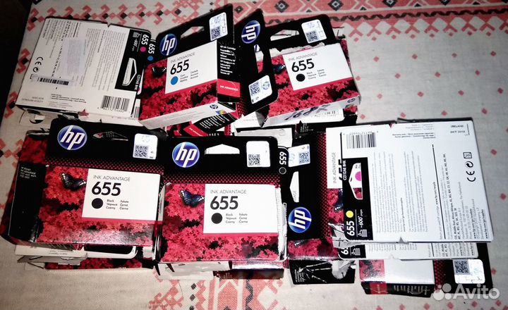 Картриджи HP 655 для струйника - 13 шт., пустые