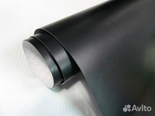 Автовинил матовая черная пленка