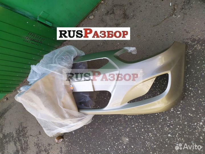 Бампер окрашенный в цвет Хендай Солярис