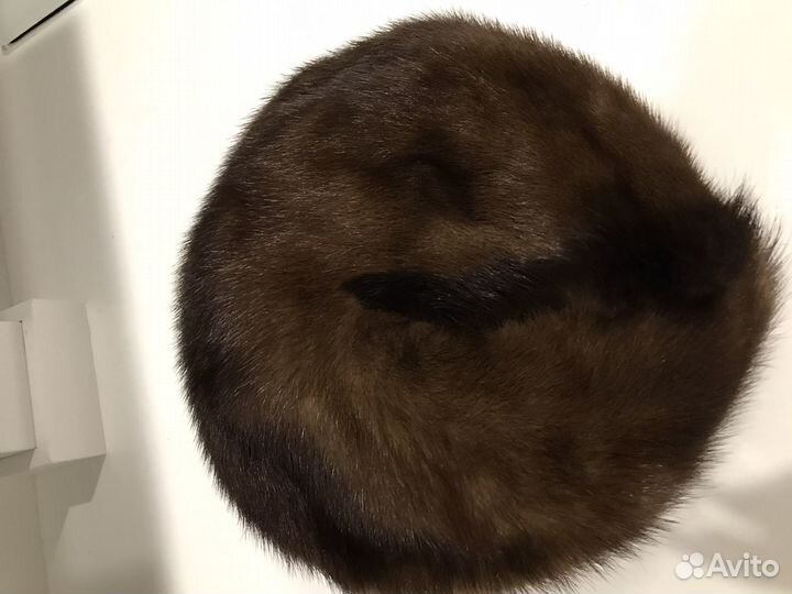 Берет норковый большого размера