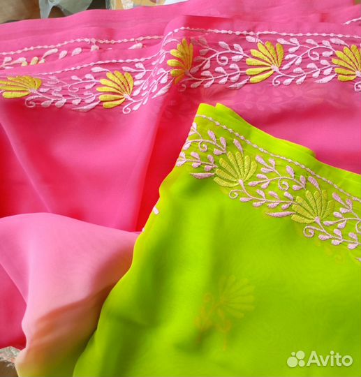 Шифоновая ткань сари