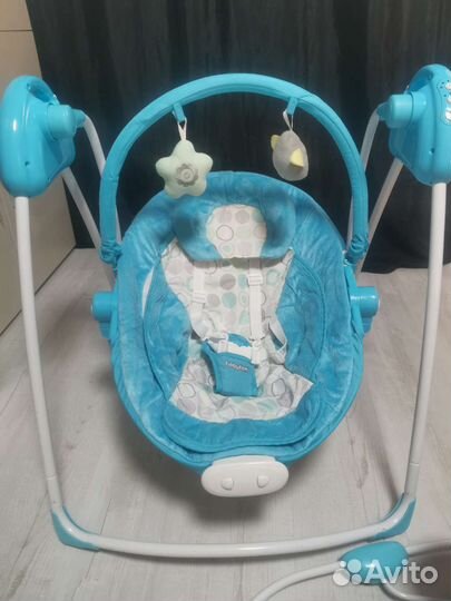 Детские электронные качели шезлонг