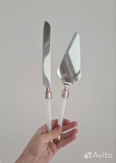 Свадебный набор для торта, нож и лопатка