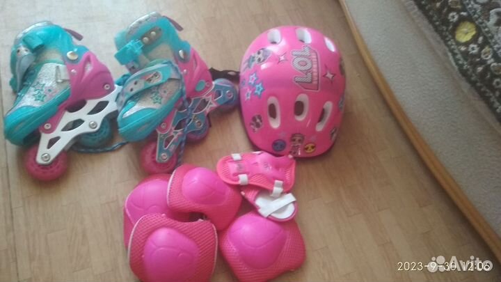Роликовые коньки детские в наборе