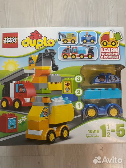 Lego duplo Мои первые машинки (10816) +10831