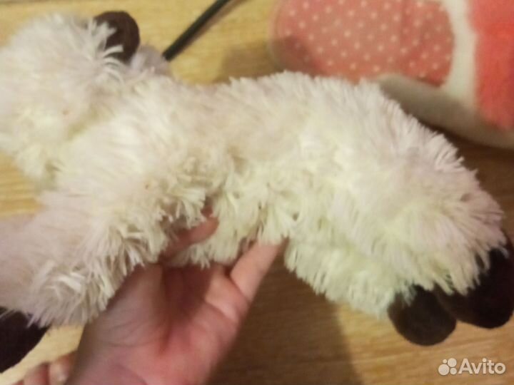 Мягкая игрушка кошка белая
